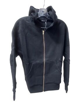 NEW BTFBM Black Zipper Hoodie Sweatshirt - Women's Small